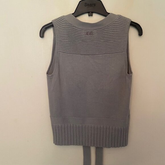 MNG BASICS - SWEATER KNIT DEEP V-NECK VEST - Picture 3 of 5